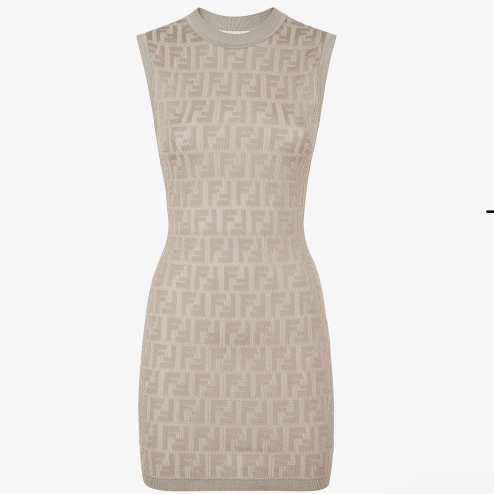 Fendi dove grey dress